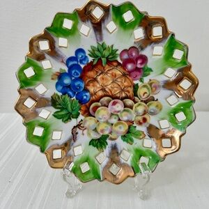 Artmark Plate Vintage Porcelain Reticulated Wall Plate Wall Decor